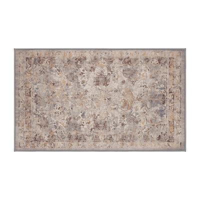 Tapis gris lavable à la machine