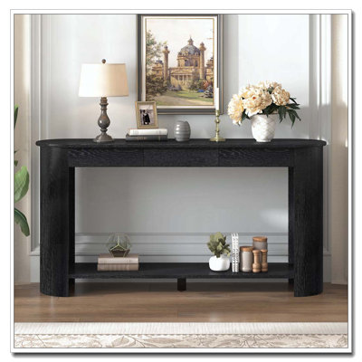 Console moderne 59,8 po avec 3 tiroirs