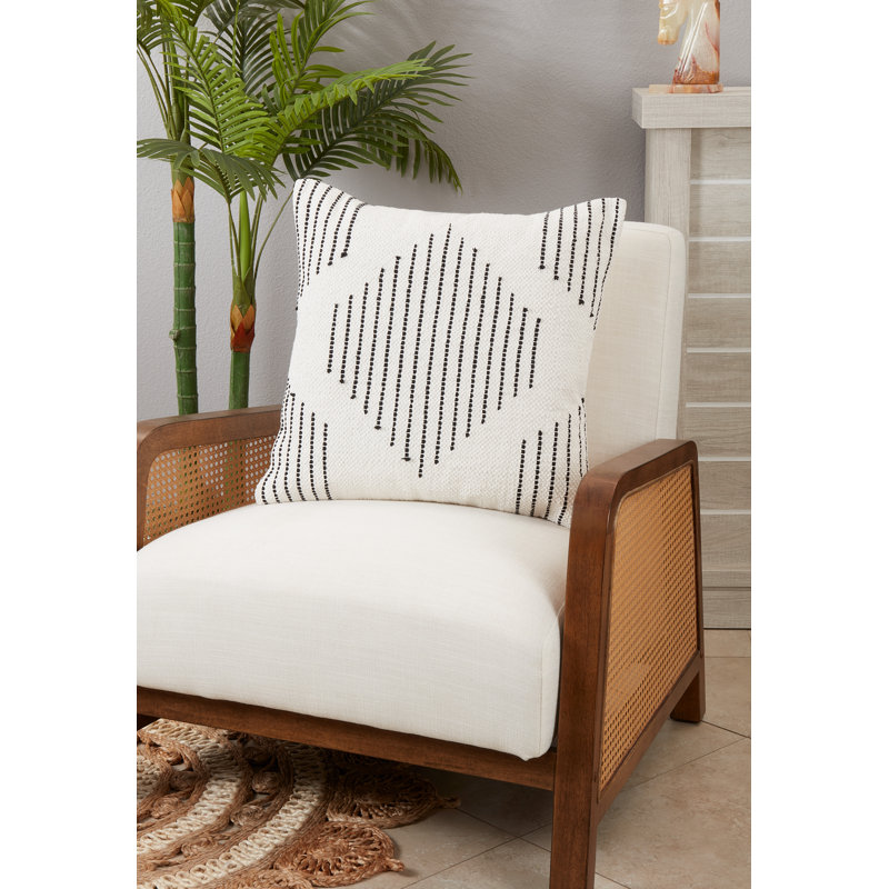 Indi Collection Geometric Cotton Pillow Cover