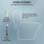 TOTO® WASHLET® C5 Electronic Bidet Toilet Seat with PREMIST and EWATER+ Wand Cleaning, Elongated, Cotton White-55637163