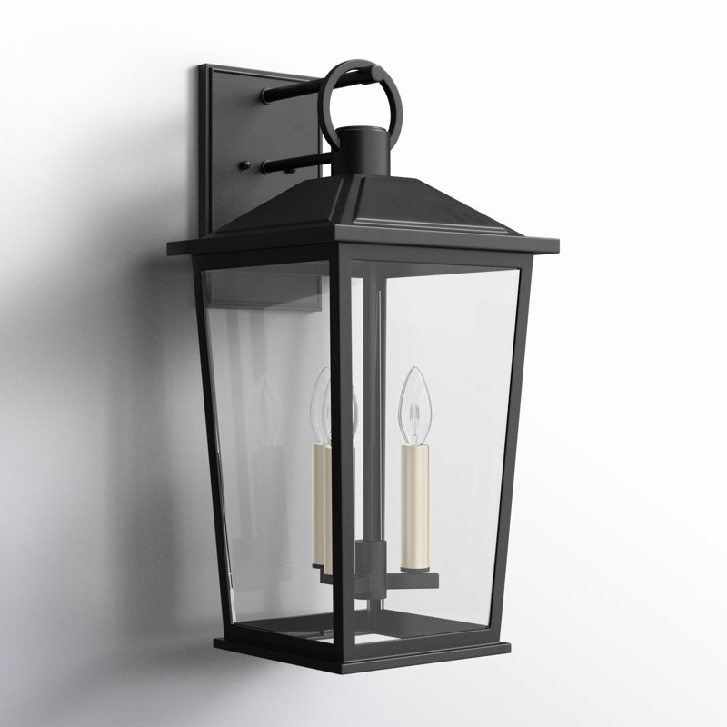 Wall Light, Textured Black, 23" H x 11" W x 12.25" D