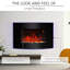 Axel Wall Mounted Fireplace Curved Glass Slimline-15527603