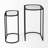 Eboni Glass Top End Table