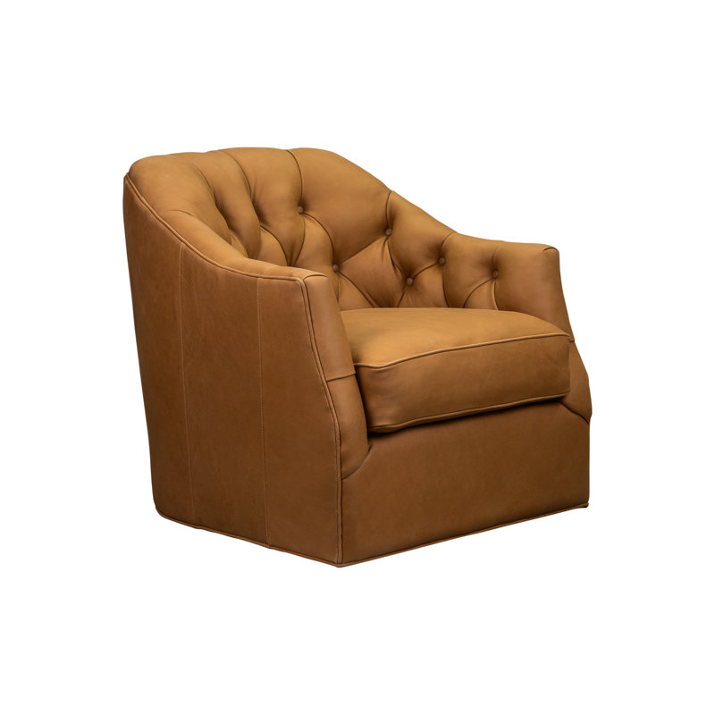 Chaise pivotante Brighton en chameau Dilworth