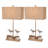 Piper - 28" Coastal Table Lamp - Set of 2 - Natural
