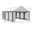 Concow 6m x 4m Metal Party Tent