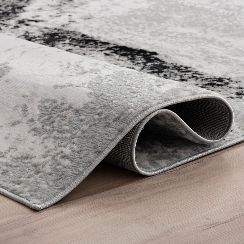 Elek Abstract Indoor Rug, Rectangle 3'11" x 5'10"