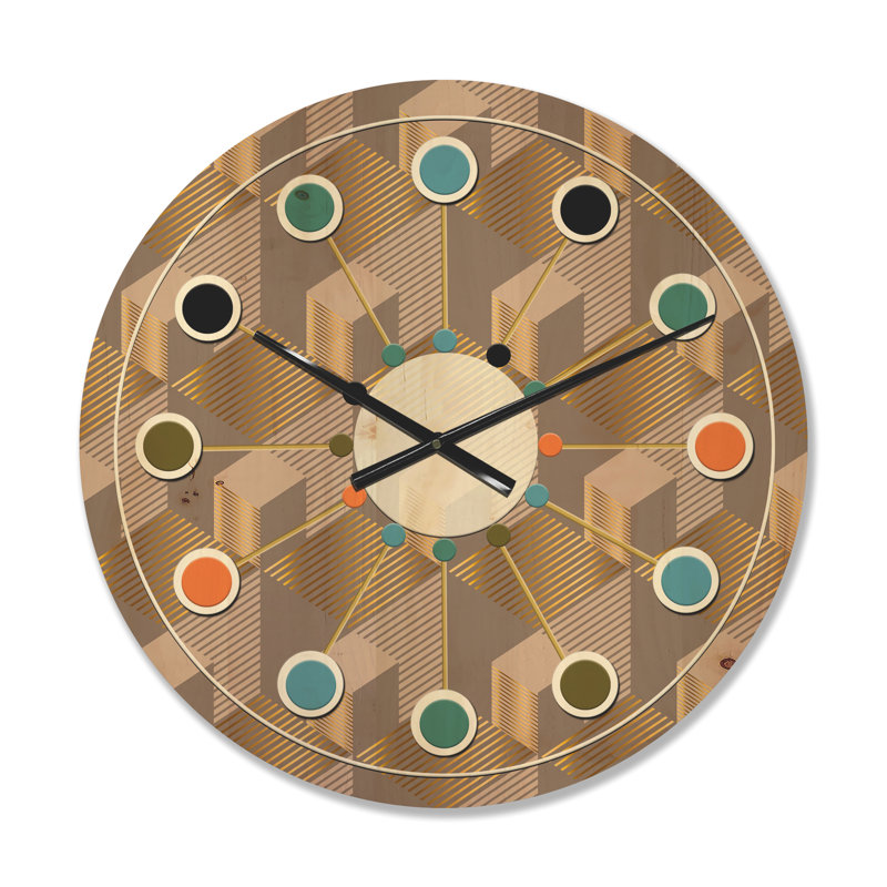 Solid Wood Wall Clock, Medium