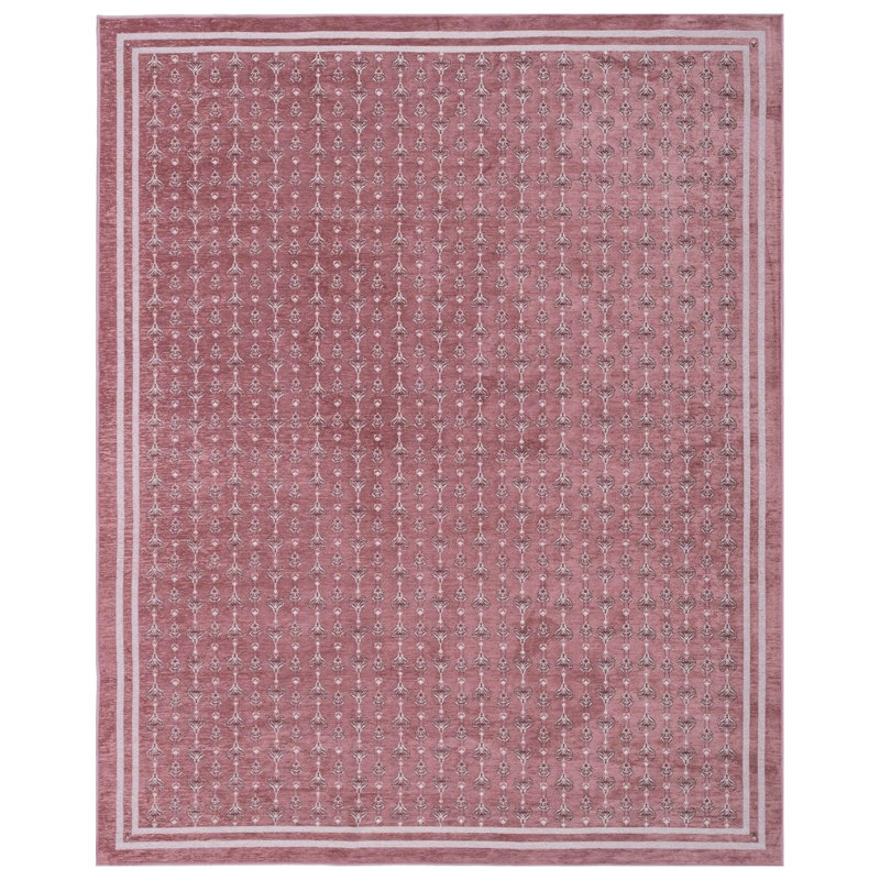 Via Slim Washable Rug, Mauve, 7'10" x 10'