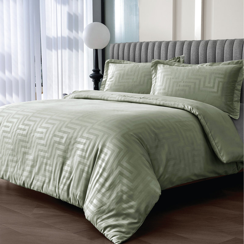 Polyester [EU ONLY] Duvet Cover Set with Pillowcases, Single Duvet Cover + 1 Pillowcase, 2, Sage