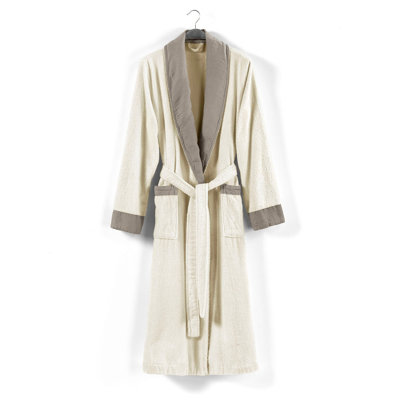 Peignoir mi-mollet 100% coton avec poches Bogdank
