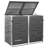 4.53 ft. W x 2.54 ft. D Stainless Steel Horizontal Garbage Shed-73408770