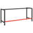 VidaXL Work Bench Frame Matte Black and Matte Red 70.9" x 22.4" x 31.1" Metal