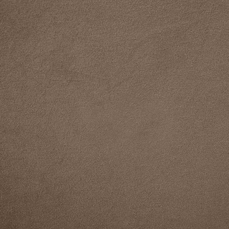 Chaise rembourrée Cedra, Velours taupe, Brun