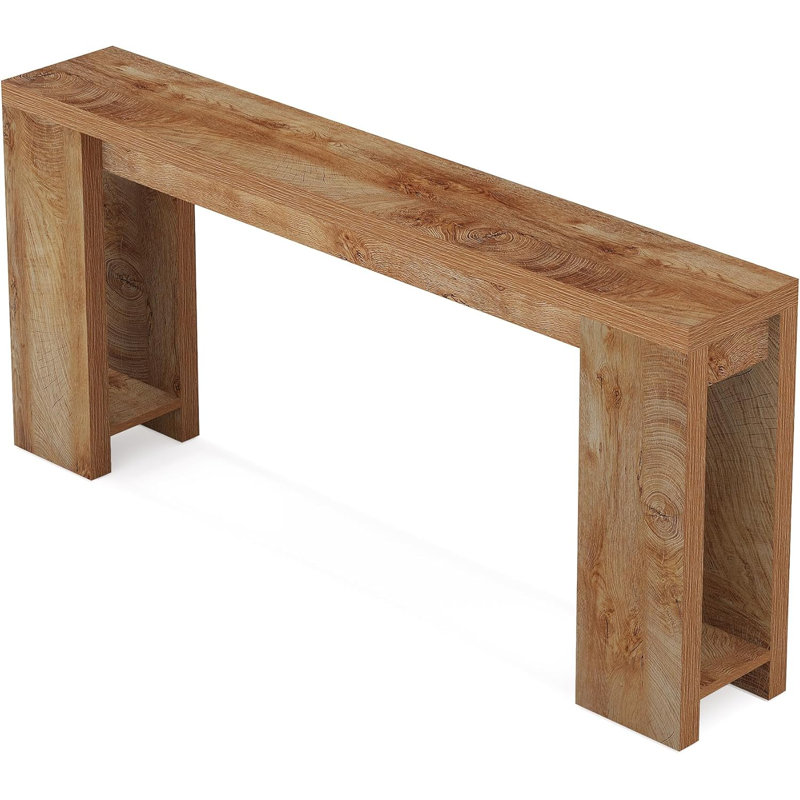 Console Table, Brown, 85cm H x 160cm W x 29.5cm D
