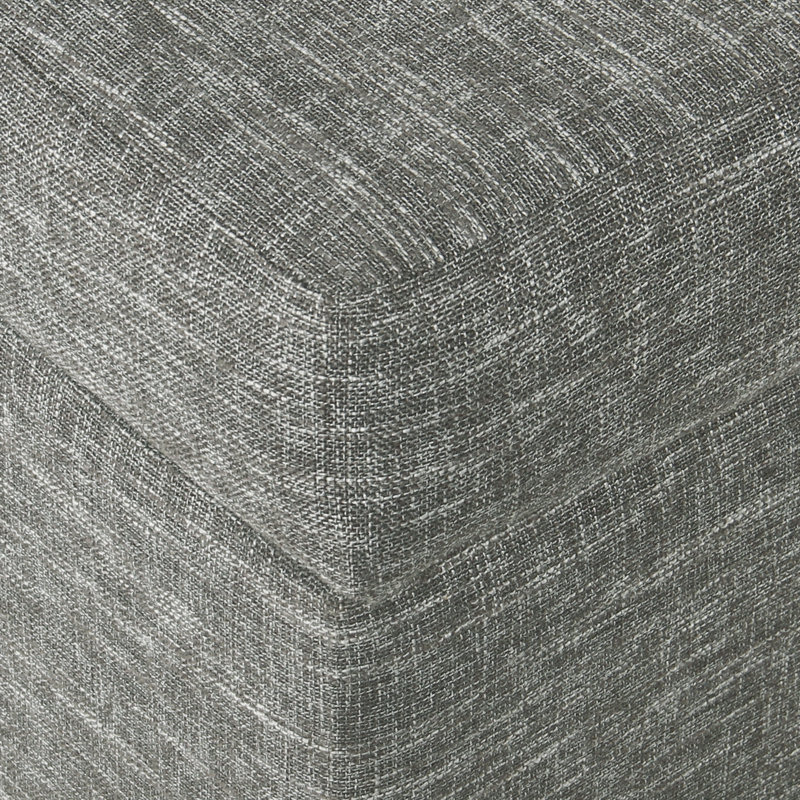 Grand repose-pieds avec rangement Latitude, Tissé gris ardoisé