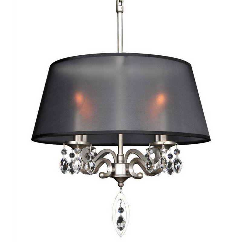 Swinton 4 - Light Dimmable Drum Chandelier