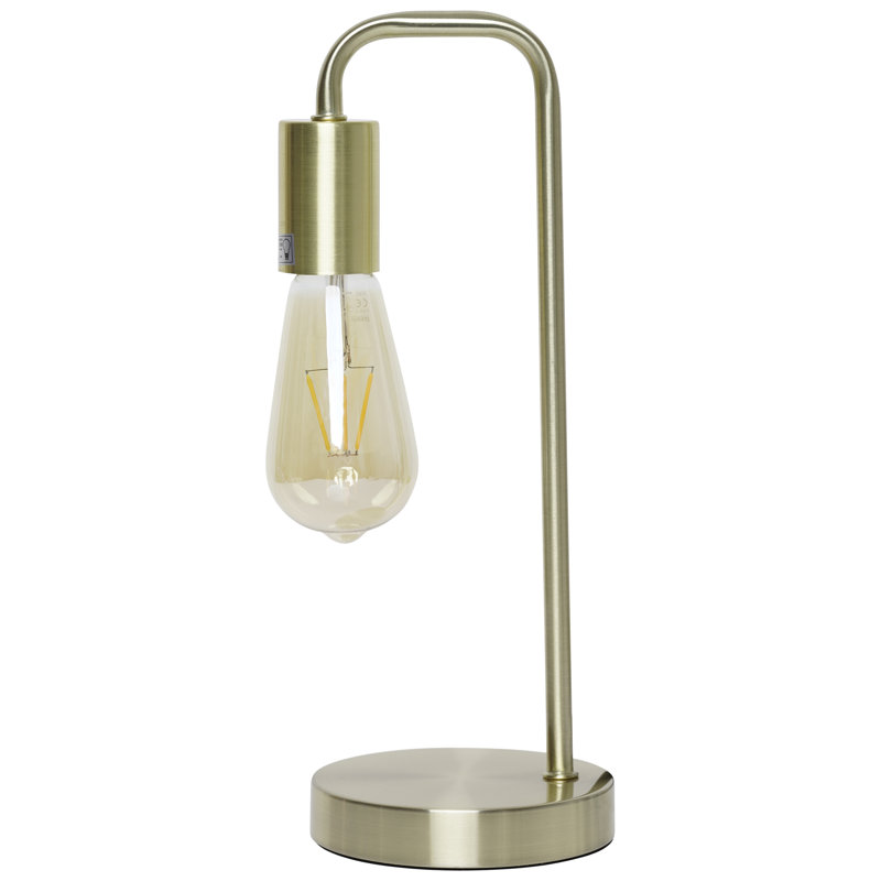 Aydan Metal Desk Lamp, Satin Brass