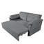 31 lits convertibles avec revêtement en chenille, rangement latéral et fabrication stable en acier - Coussins épais escamotables gris-1338553900