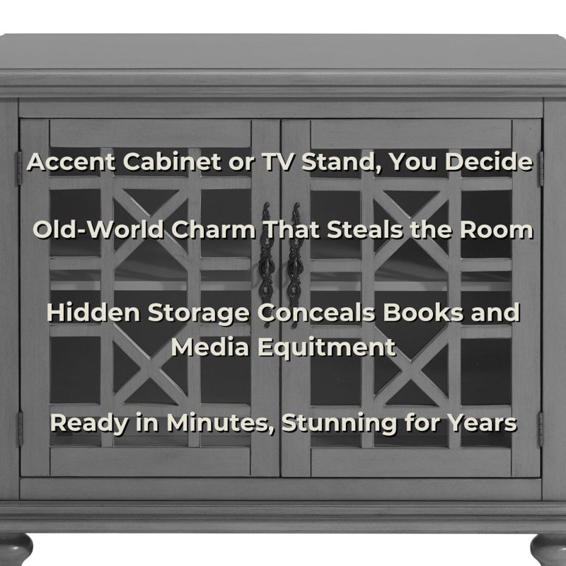 Ahmara 2 - Door Accent Cabinet, Gray