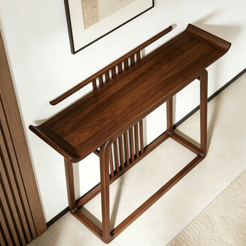 Console rétro de style chinois, 39.4" H x 55.1" W x 15.7" D
