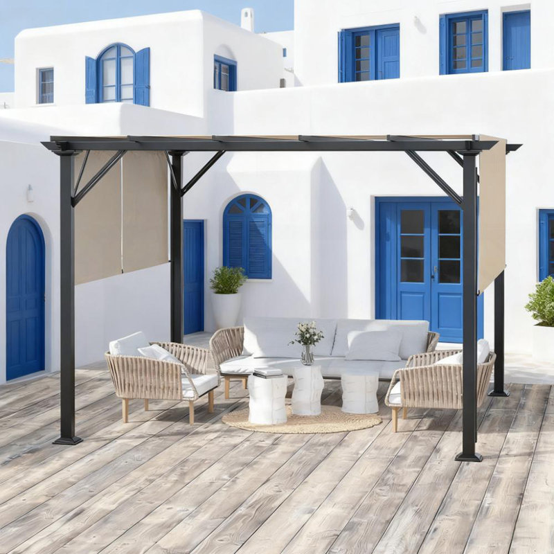 Abri de patio en métal Pergola 12 pi x 10 pi