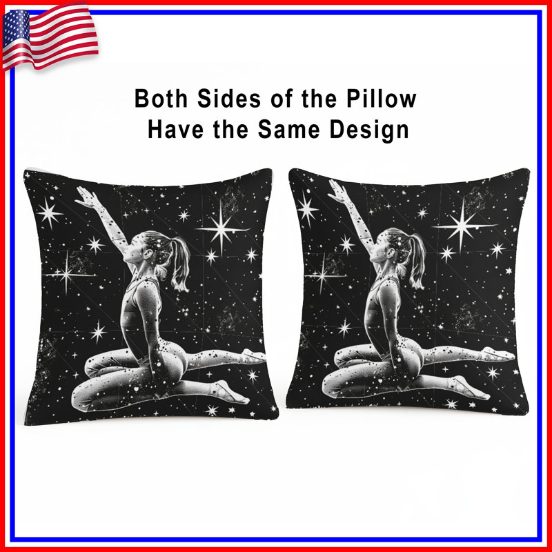 Coussin Ballet, oreillers double face Dance, 20 po x 20 po