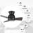 44" Furness 3 - Blade Flush Mount Ceiling Fan without Light-413853489