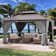 12' x 14' Outdoor Gazebo with Double Curtains, Ventilated Roof Mosquito Net and Sturdy Iron Frame for Patio Garden or Backyard