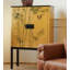 Armoire d'appoint moderne et simple jaune