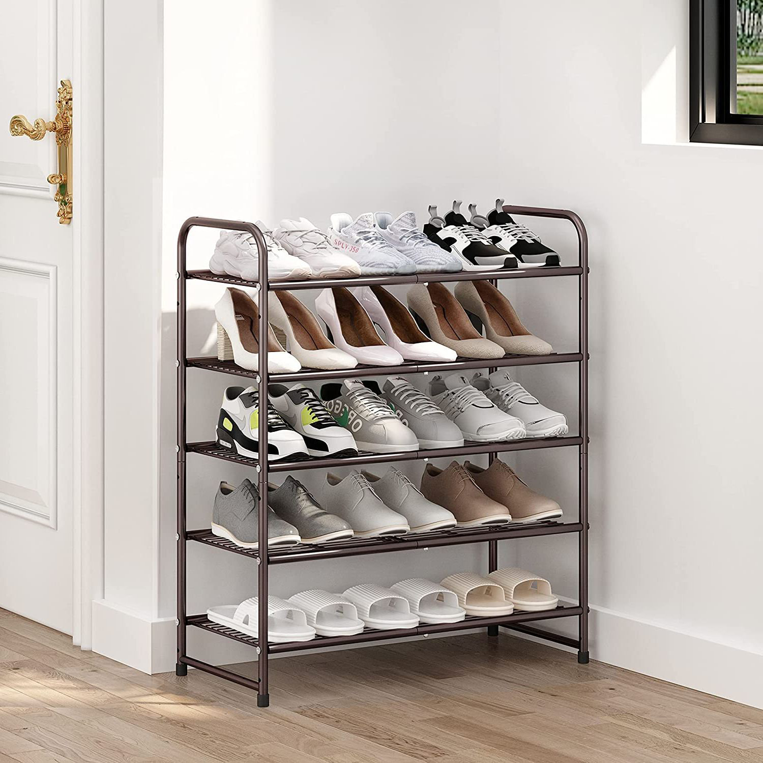 3-Tier 12 Pair Shoe Rack Rebrilliant Finish: Bronze