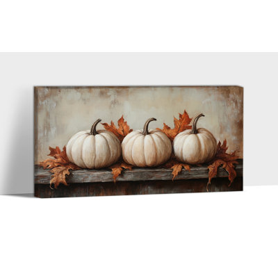 Automne, art mural - citrouille d'automne, art mural sur toile pour le salon, automne, photos de l'automne