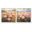 Pivoines dans le champ ensoleillé I - Art mural pivoines - Art mural traditionnel sur toile 2 pièces-1228332176-1228332128-1228332191
