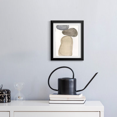 River Rocks Contour I -Framed Print