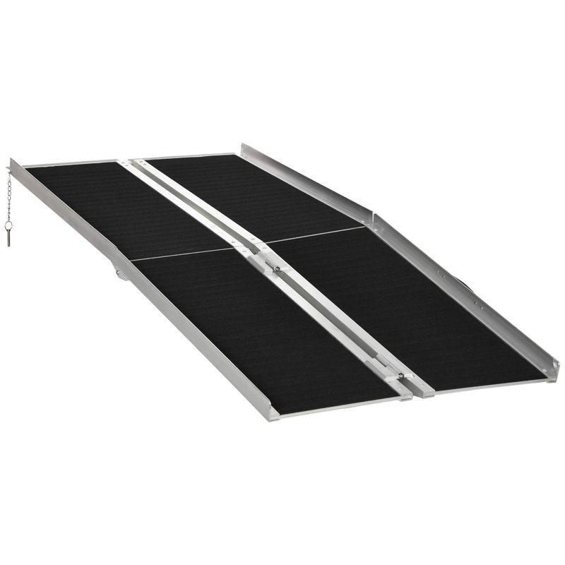 6ft Wheelchair Ramp Scooter Mobility Non-Skid Layering, 1.5" H x 28.35" W x 72" L