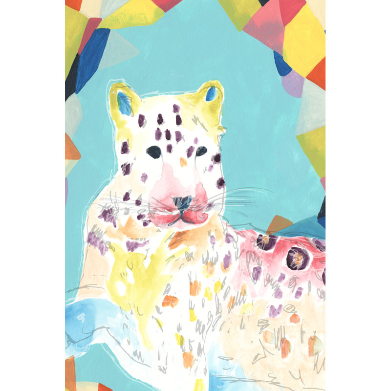 Safari Party IV by June Erica Vess - Wrapped Canvas Painting, 122cm H x 81cm W