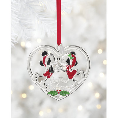 Lenox 2026 Our 1st Christmas Mickey & Minnie Mouse Metal Ornament