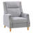 Woolbright Upholstered Manual Pushback Recliner Armchair-48168698