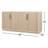 Attamore Timera 4 Door Wooden Sideboard In Daffodil