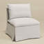 Crampton Performance Fabric Down Fill Slipcover Side Dining Chair-2143311774