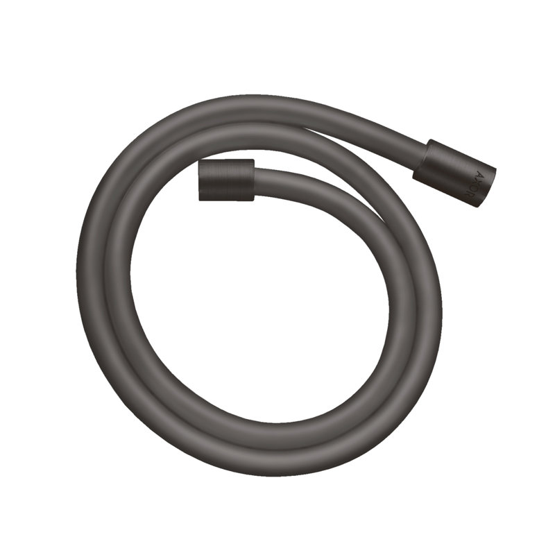 ShowerSolutions Techniflex Hose with Cylindrical Nut, 63", Brushed Black Chrome