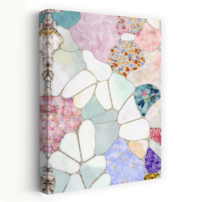 Petal Kaleidoscope by Treechild - Wrapped Canvas Print