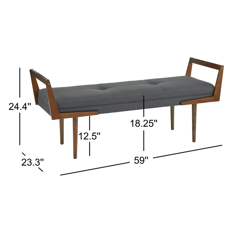 Banc rembourré Stewartville, Anthracite