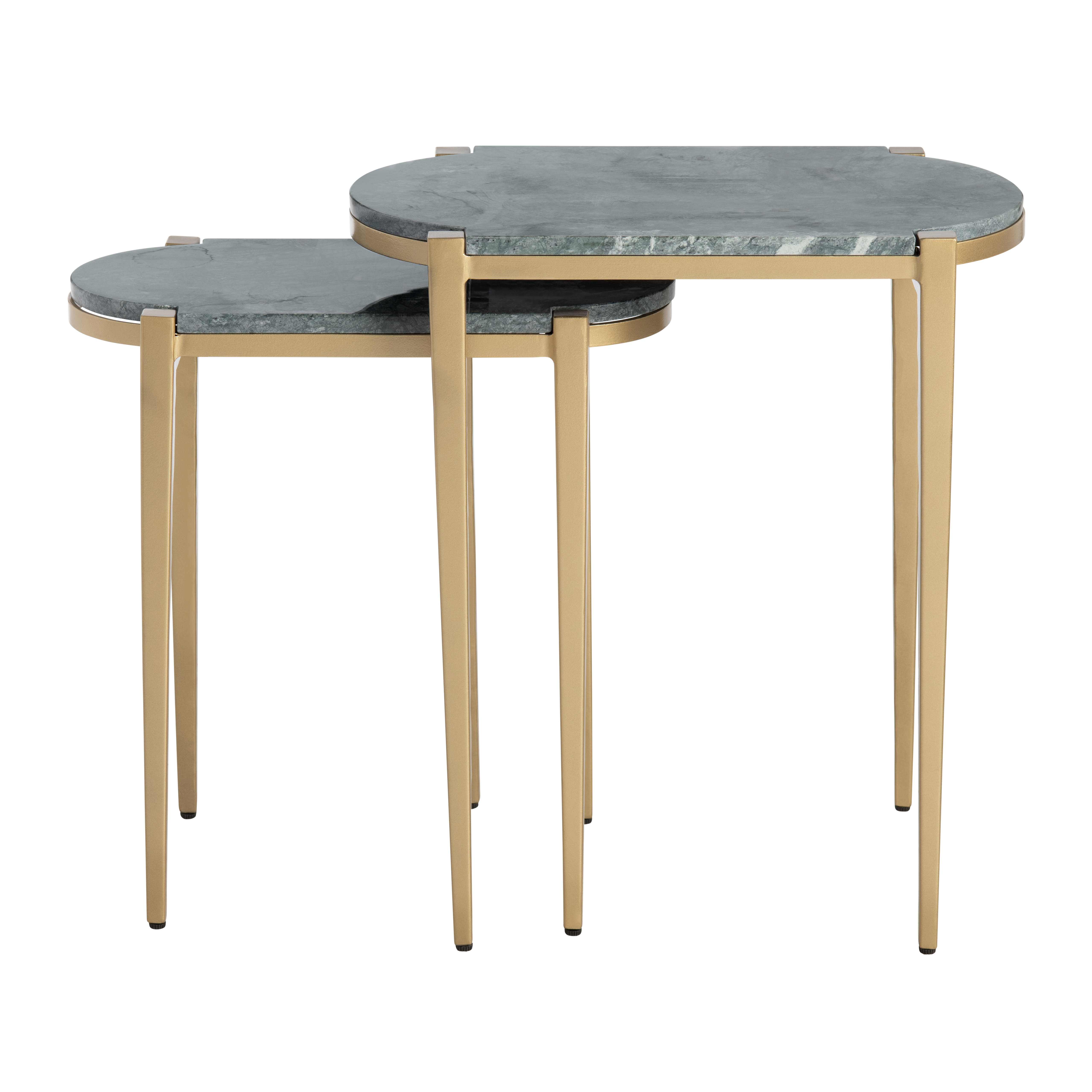 Mercer41 Zolin Marble Top Nesting Tables | Wayfair