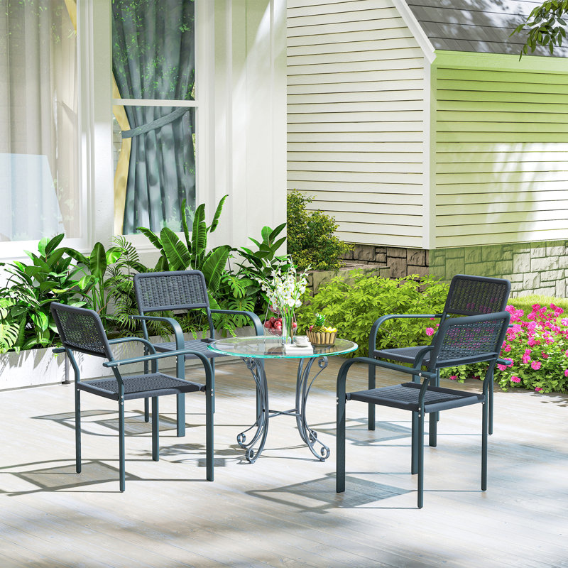 Stacking Patio Dining Armchair