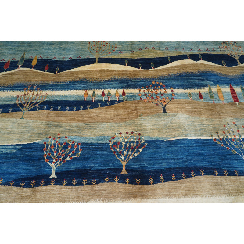 One-of-a-Kind Rectangle 9'10" X 13'5" Hand Knotted Area Rug