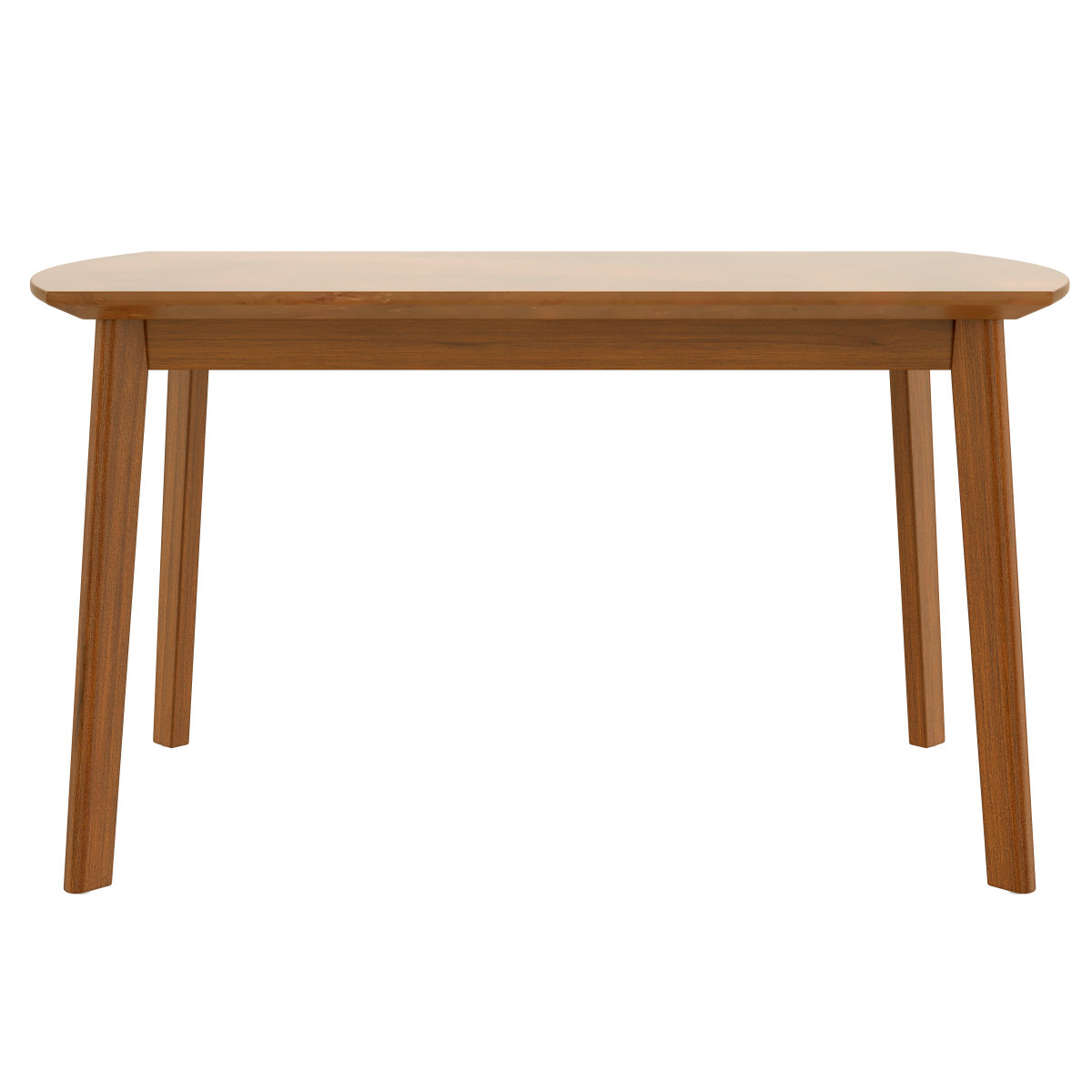 George Oliver 47 Inch Mid Century Modern Dining Table, Solid Wood ...