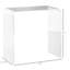 Bureau de rangement rectangulaire en acrylique de 21 po de longueur