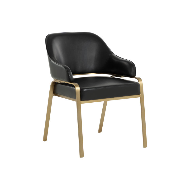 Fauteuil en similicuir H 19 po Affinia, Noir