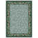 Alminus Innovations Rose Damask Aqua Area Rug